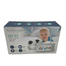 Babysense HD S2 Video Baby Monitor with 2 Cameras White NS7741 AR