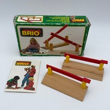 Brio Wooden Railway Road Crossing Gates 33359 Barriers GUC Vintage w/ Box