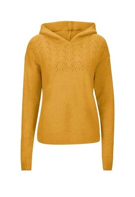 %SALE% Pullover Heine Kapuze, ocker Gr. 42, Ajour Strickmuster *WINTER DEAL*