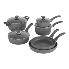 BALLARINI Modena 10-pc, Non-stick, Pots And Pans Set, GRANITIUM