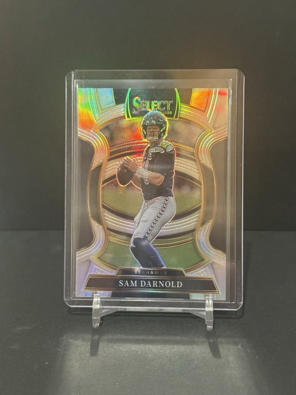 2025 Panini Select - Sam Darnold #13 Concourse Silver Prizm Seattle Seahawks