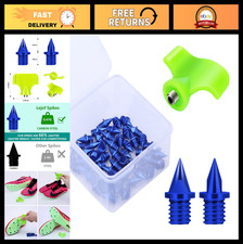 Lightweight Carbon Steel Track Spikes 50 Pcs 1/4" with Wrench - Sprinting Cros