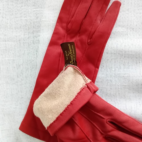 Dent Fowne Vintage Nylon Gloves, Rust Colour Size 7 1/2. Retro.Goodwood Revival - Picture 4 of 4