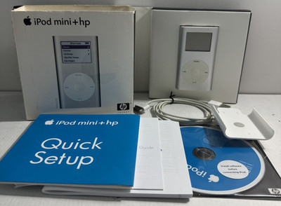HP iPod mini (Silver) MP5002 - 16GB music player - PX762AA w/ Box