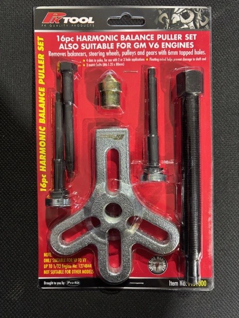 16 Piece Harmonic Balancer Puller Set To Suit Holden Commodore V6 Engine VN-VP