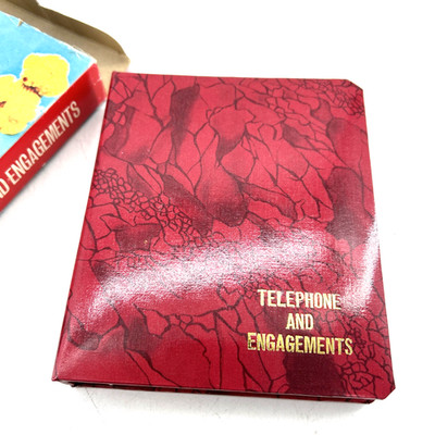 Vintage Telephone And Engagements Address Book New In Box Address 1950s/1960s