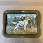 Vintage 1940s Ole Larsen English Settler Metal Tray As Is INV-AA57