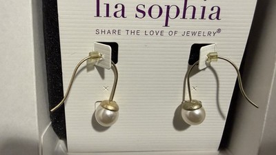 Ohrringe Lia Sophia Designer Ohrschmuck Damen Ohrstecker Perlenohrringe Perle