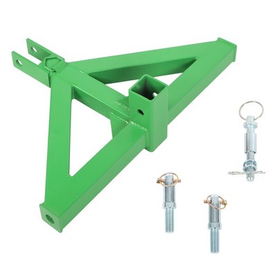 LABLT 3 Point 2'' Trailer Hitch Receiver Heavy Duty Tractor Mover Drawbar  Green