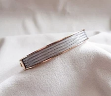 Charriol Forever Icon Cable Bangle Bracelet Rose Gold Tone Size L