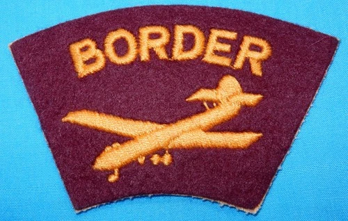 GENUINE GLIDER BORNE BORDER REGIMENT SHOULDER BADGE POST WW2 PATCH