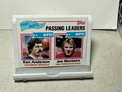   1981 Topps Passing Leaders (Ken Anderson + Joe Montana) Football Card #257