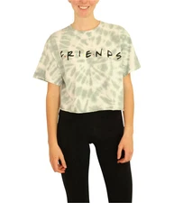 Junk Food Womens Friends Logo Crop Graphic T-Shirt