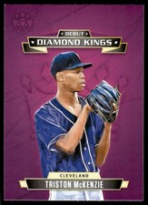 2021 Panini Diamond Kings Debut Triston McKenzie Cleveland Indians #DDK-CI
