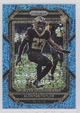 2022 Panini Prizm Rookies Blue Sparkle Prizm 25/96 Alontae Taylor #392 8d4