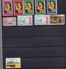 Cayman Island Nevis Virgin Islands stamps mint and used.