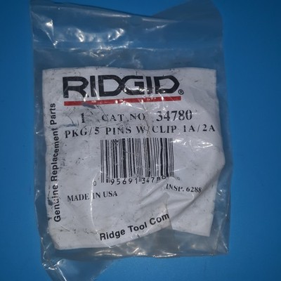 Rigid 34780 Pins w/clip 1A/2A Pkg 5