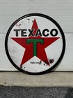 Texaco Gas Station Sign Star Parts Tools Garage Vintage Style Wall Decor 35”