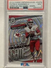 Patrick Mahomes SILVER PRIZM WHIRL /100 PSA 9 2019 Panini Unparalleled SP