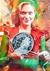 1/4 Fine Silver Round Christmas Scene