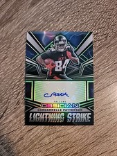 2023 Panini Obsidian Cordarrelle Patterson Lightning Strike 15/25 Green Auto