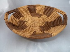 Native American Weave Basket Tray. Very Nice Design. Approx 11" Wide