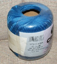 Caron Grandma's Best Blue Crochet Cotton Thread Size 10 - Blue NEW Fast Shipping