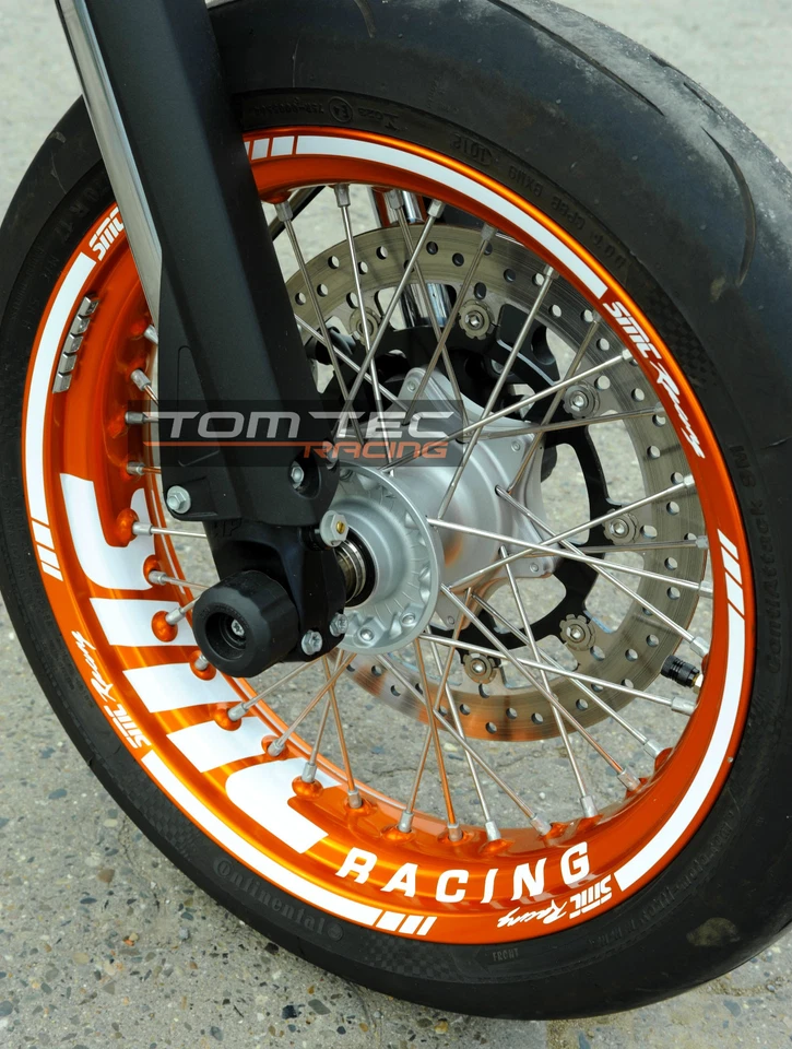 Pegatina pegatina para llantas Supermoto llantas KTM 690 SMC-R SMC SMCR LC4 625 EXC SX Foto 4 de 4