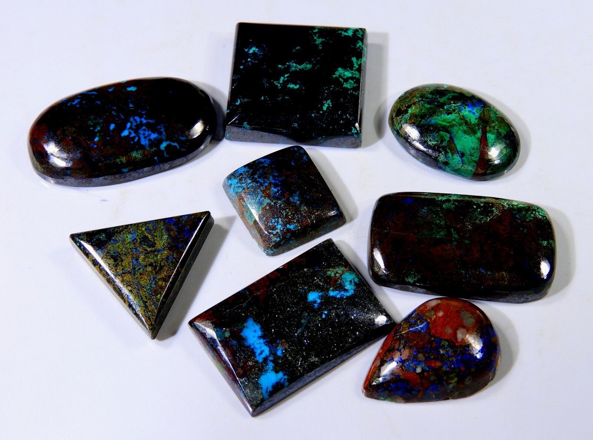 332 Ct WHOLESALE LOT Natural BLUE SKY AZURITE MIX Cabochon