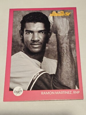 Ramon Martinez Dodgers 1991 Studio Leaf #184