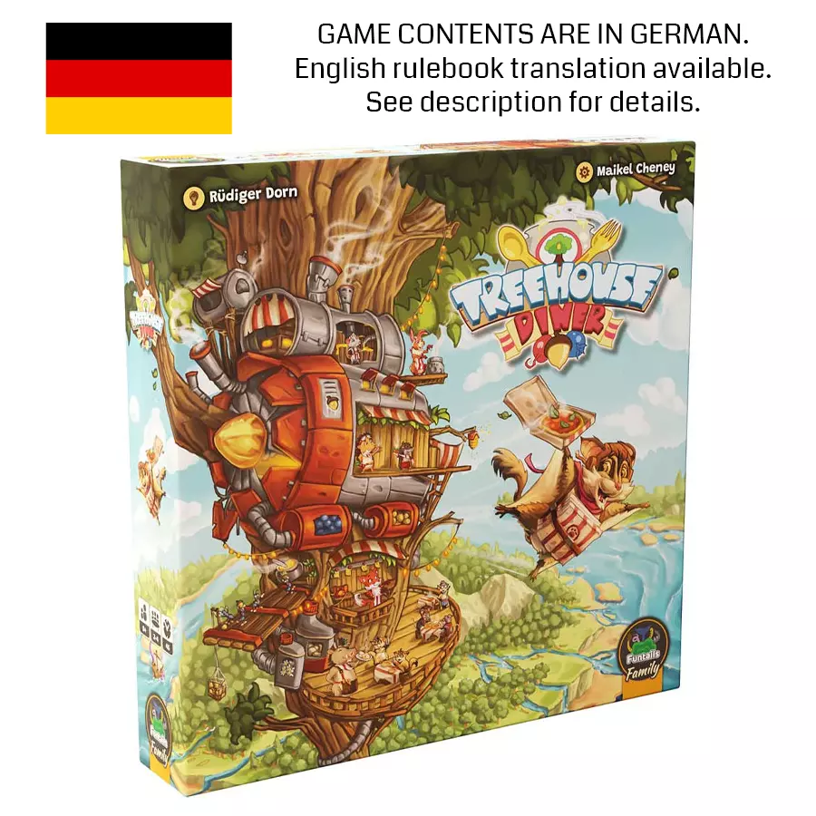 Treehouse Diner - GERMAN Board Game Spiel Funtails - New - English Rules  Online