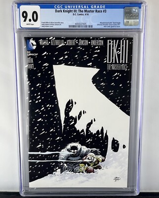 Dark Knight III The Master Race #3  CGC 9.0! Frank Miller Story! 2016!