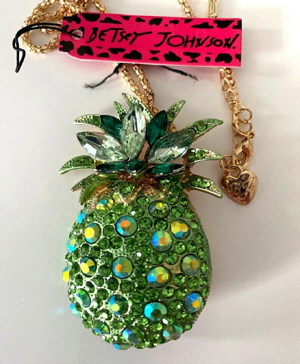 Betsey johnson pineapple best sale necklace