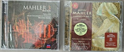 Mahler Symphony 1 (Sony, 2007) & Symphony 3 (Decca, 2004) Two SEALED CD's 