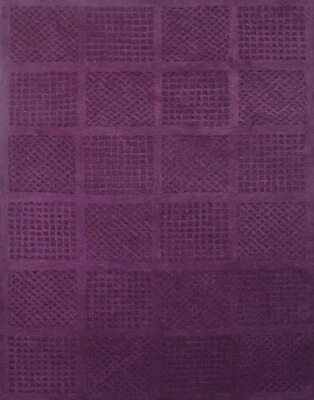 Tapis En Laine Tissé À La Main 120x180 Violet Moderne Salon SH229 - Photo 1/4