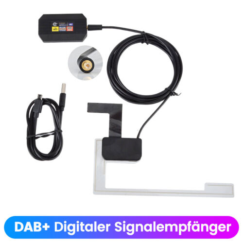 Auto USB Android DAB+ Autoradio Adapter Digital Tuner Audio Empfänger Antenne DE - Afbeelding 1 van 6