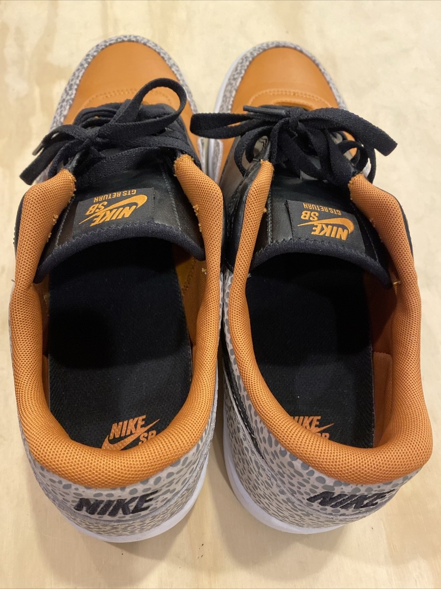 0481) Nike SB GTS Return PRM Safari 2020 CV6283-001 Black/Orange