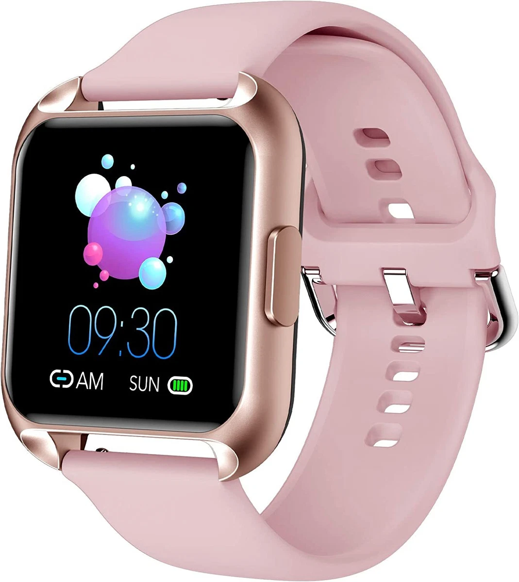 Smart Watch for Women Waterproof Pink, Small, Round Women's Watch  Compatible with iPhone Android Phones Fitness Tracker Watch with Heart Rate  Monitor