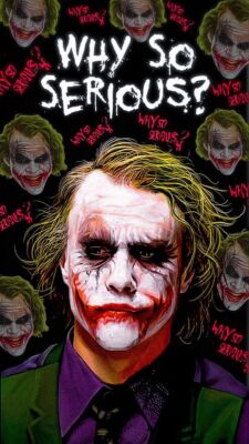 Why so Serious? Joker Wall Vinyl Decal Graphic (Removable Adhesive