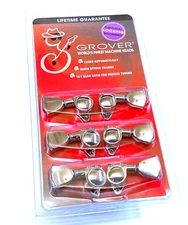 Grover Nickel Keystone Roto-Grip Locking Guitar Tuners for Gibson LP/SG® 502NK