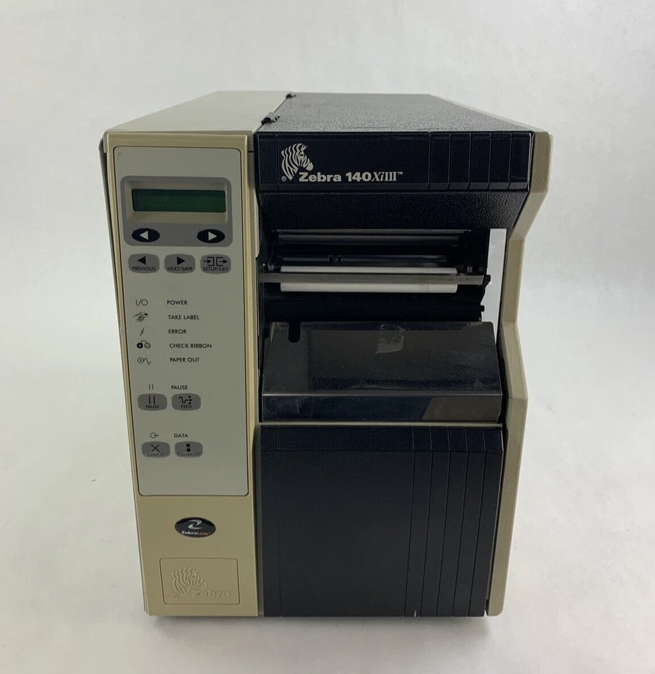 Zebra 140Xi3 III Label Thermal Printer 200 DPi Tested Self Serial and Network - Image 2 of 4