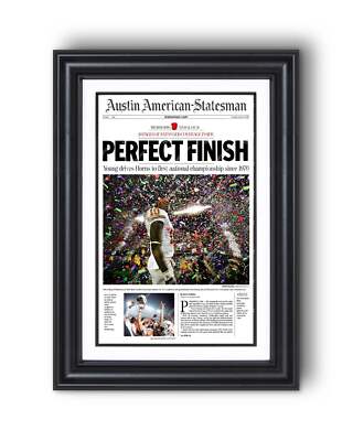2006 Texas Longhorns Rose Bowl Champions 'Perfect Finish' Vince Young Framed New