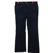 Ann Taylor Loft Corduroy Pants Curvy Bootcut Womens 8 34x31 Black Academia Twee