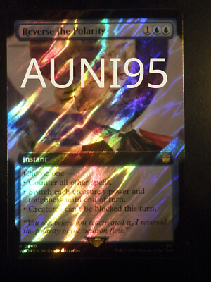 mtg magic Reverse the Polarity extended borderless FOIL surge ENGLISH ...