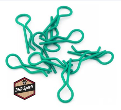 EcoPower ECP-3080 - 1/10 Body Clips (Green) (10)