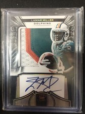 2012 Crown Royale Larmar Miller Gold Auto Patch rookie 88/99 NFL Dolphins
