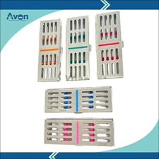 Autoclave Sterilization Box for 5 Instruments with Silicone Inserts - German CE