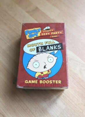 Family Guy: Stewie's Sexy Party Game Mouth Full of Blank Expansion Pack Sealed