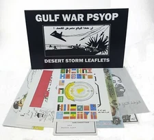 10 Genuine Gulf War Leaflets From Operation PSYOP~To Encourage Surrender~Saddam
