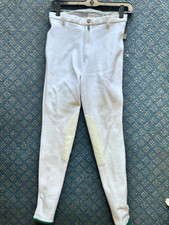 Dressage Devon Aire Ladies *BREECHES WHITE *Sz 28R VGC Front Zip